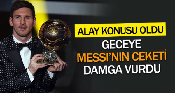 Messi'nin ceketi alay konusu oldu